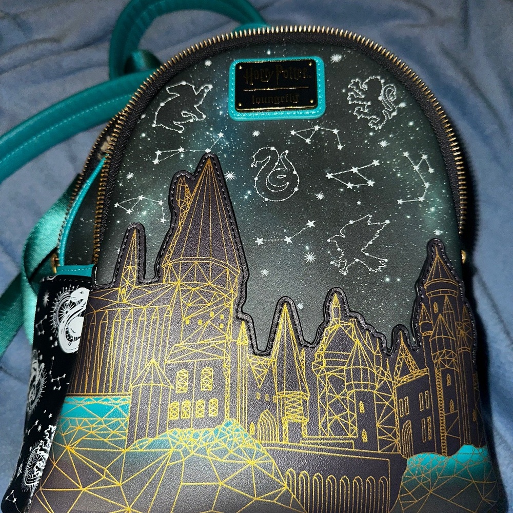 Loungefly Harry Potter Hogwarts Castle Constellations Mini Backpack